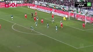 گل اول بایرن مونیخ به وردربرمن (هری کین)