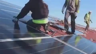 نصب پنل های خورشیدی فقط با ریل گالوانی