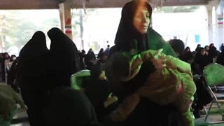 چهلمین روز شهید کوچولو ملینا اسدی در کرمانشاه - بهمن ماه 1404