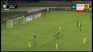 گل اول فجر سپاسی به شمس آذر قزوین (مهدی شریفی دقیقه 92)