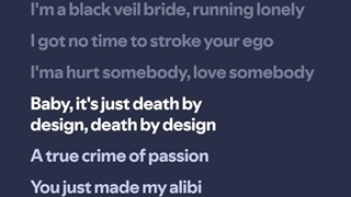 آهنگ Black Veil Bride از ژائو لوسی