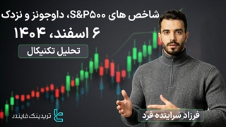 تحلیل شاخص S&P500، داوجونز و نزدک 06 اسفند 1404 - سطوح کلیدی و نوسانات