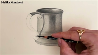 آموزش طراحی لیوان با مداد | آموزش طراحی مرحله به مرحله