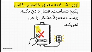 ارور ۵۰ ۸۰ پکیج ایران رادیاتور