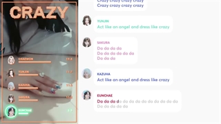 تقسیم لاین 'LINE DISTRIBUTION' آهنگ "CRAZY" از لسرافیم "LE SSERAFIM"