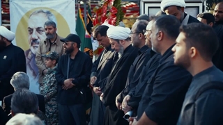 پرچم متبرک امام رضا(ع) بر مزار وزیر دفاع شهید سرلشکر عزیز نصیرزاده - شهید جنگ رمضان 1404