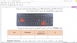 رویدادهای صفحه کلید
