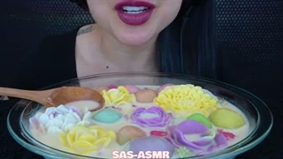 Sas Asmr _ASMR THAI DESSERT ขนมไทย BUA LOY