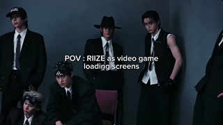Riize به عنوان صفحه لودینگ ویدئو گیم(یه ترند جدید تیکتاک)