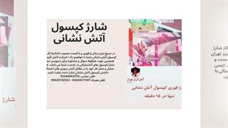 امنیت خانه، اولویت شما با شارژ کپسول آتش نشانی