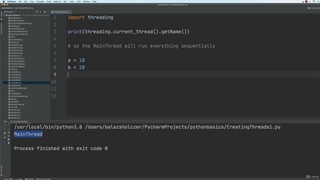 1. Creating and starting threads