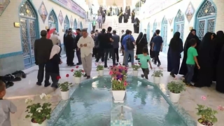 اولین سالگرد شهدای جنگ 12 روزه و افتتاحیه حسینیه گلزار شهدای شهرک محلاتی