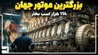 بزرگترین موتور جهان با ۱۱۴ هزار اسب بخار چگونه کار می کند؟