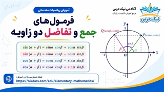 آموزش فرمول‌های جمع و تفاضل دو زاویه – آکادمی نیک درس