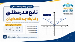 آموزش تابع قدرمطلق و ضابطه چندقاعده‌ای آن – آکادمی نیک درس
