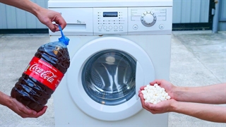 کوکاکولا منتوس را در مقابل ماشین لباسشویی آزمایش کنید