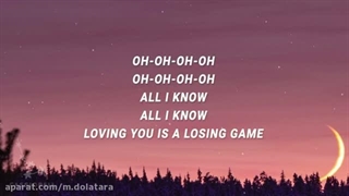 لیریک آهنگ loving you is a loosing game از Duncan Laurence ft. fletchet
