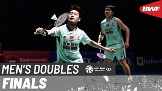 مسابقه فینال بدمینتونYONEX-SUNRISE India Open 2026 دوبل مردان - Liang-Wang از چین درمقابل Midorikawa-Yamashita از ژاپن