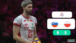 خلاصه بازی والیبال اسلوونی 0-3 لهستان (نیمه نهایی لیگ ملت های والیبال)