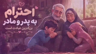 معجزه عشق و احترام به پدر و مادر( والدین ) نیکی و محبت به بابا مامان