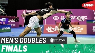 مسابقه فینال بدمینتون YONEX Taipei Open 2026 دوبل مردان - Carnando-Marthin از اندونزی Chia-Tai از مالزی