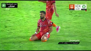 خلاصه بازی ذوب آهن 1-1 مس شهر بابک