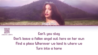 لیریک Fallen angel از Jennie