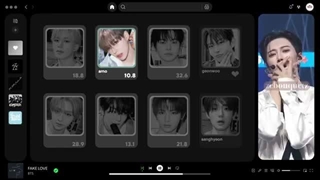 کاور آهنگfake love  alpha drive one ورژن ot8:)