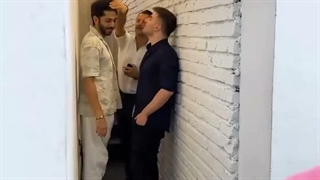 حضور امین حیایی در شب پایانی نمایش شب امتحان نمایش