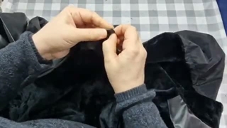 دوخت بارونی چرم 2
