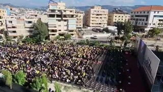 حضور دهها هزار نفر بر مزار آیت الله شهید سید حسن نصرالله - لبنان - مهر ماه 1405