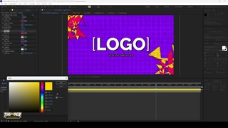 فیلم آموزش Retro Comic Shatter Logo Reveal