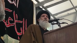 روضه روز عاشورا آیت‌الله فاطمی‌نیا و اشاره به شعر نیرتبریزی و آرزوی شهریار