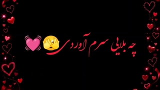 تو رو دیدم یهو دلم ریخت.....